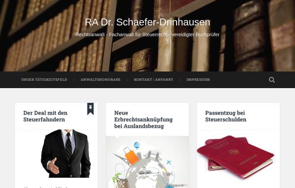 Vorschau von www.raekoeln.de, Dr. Schaefer-Drinhausen & Partner