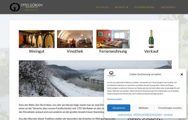 Vorschau von www.weingut-goergen.de, Briedern der Wein - und Ferienort an der Mosel