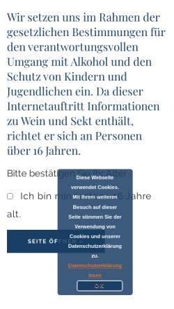 Vorschau der mobilen Webseite weingut-arnoldi.de, Weingut Arnoldi