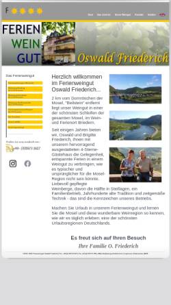 Vorschau der mobilen Webseite weingut-friederich.de, Weingut Friederich
