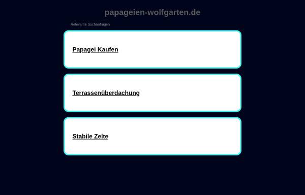 Vorschau von www.papageien-wolfgarten.de, Großsittich - und Papageienzucht Norbert Wolfgarten