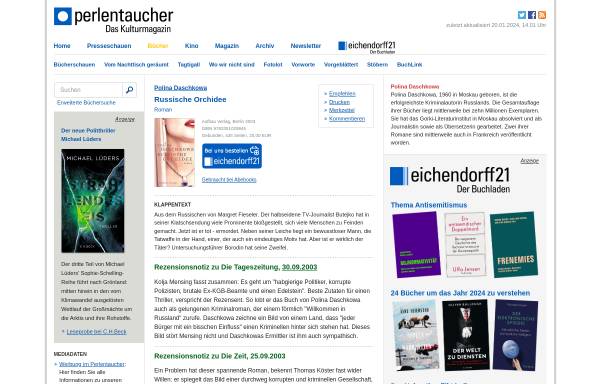 Vorschau von www.perlentaucher.de, Polina Daschkowa: Russische Orchidee