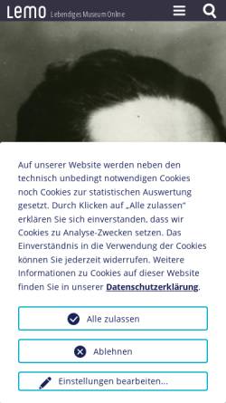 Vorschau der mobilen Webseite www.dhm.de, Lion Feuchtwanger