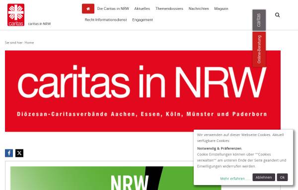 Vorschau von www.caritas-nrw.de, Caritas in NRW