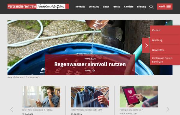 Vorschau von www.verbraucherzentrale.nrw, Verbraucher-Zentrale Nordrhein-Westfalen e.V.