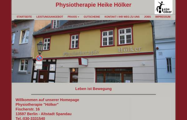 Vorschau von www.krankengymnastik-hoelker.de, Krankengymnastikpraxis Heike Hölker
