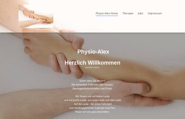 Vorschau von www.physio-alex.de, Physiotherapie Alex