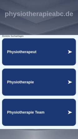 Vorschau der mobilen Webseite www.physiotherapieabc.de, Physiotherapie Marc Stahl