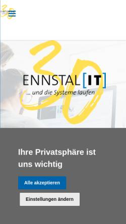 Vorschau der mobilen Webseite www.ennstal-it.at, Ennstal-IT Systemhaus Christian Pichler