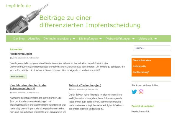 Vorschau von www.impf-info.de, Impf-Info - Dr. med. Steffen Rabe