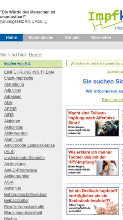 Vorschau der mobilen Webseite impfkritik.de, impfkritik.de