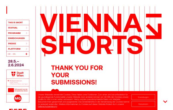 Vorschau von www.viennashorts.com, Vienna Independent Shortfilm Festival