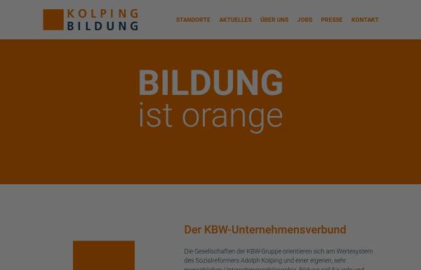 Vorschau von www.kolping-bildungswerk.de, Kolping Bildungswerk