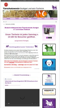 Vorschau der mobilen Webseite stuttgarter-tierschutz.de, Stuttgarter Tierschutz