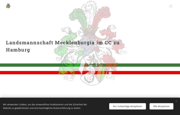 Vorschau von www.mecklenburgia.de, Mecklenburgia-Rostock zu Hamburg