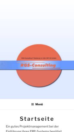 Vorschau der mobilen Webseite www.rgs-dv.com, RGS-Consulting - Roland Gerweck