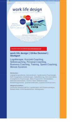 Vorschau der mobilen Webseite www.logotherapie-demmel-stuttgart.de, Praxis für Logotherapie und Existenzanalyse