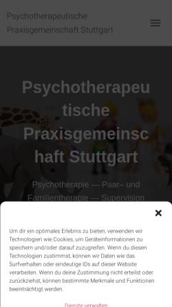 Vorschau der mobilen Webseite psychotherapeutische-praxisgemeinschaft.de, Psychotherapeutische Praxisgemeinschaft.
