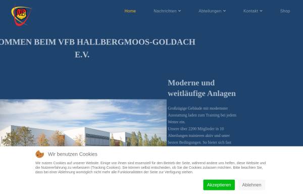 Vorschau von www.vfb-hallbergmoos.de, VfB Hallbergmoos - Goldach e.V.