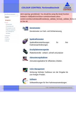 Vorschau der mobilen Webseite www.colour-control.com, Colour Control GmbH