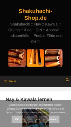 Vorschau der mobilen Webseite www.nay-kawala.de, Nay - Orientalische Längsflöte