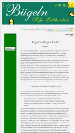 Vorschau der mobilen Webseite www.satt.org, Jorge Luis Borges' Poetik