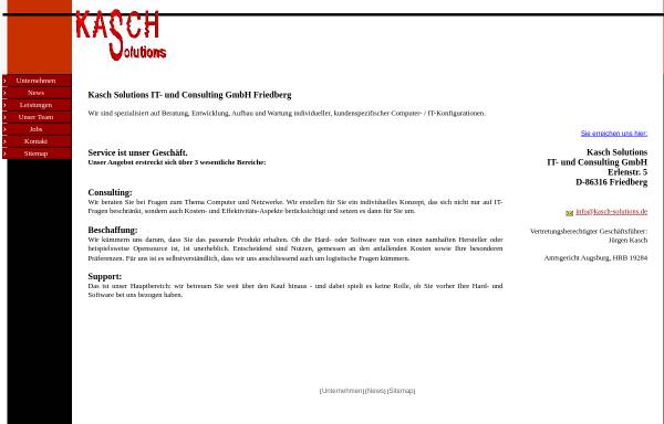 Vorschau von www.kasch-solutions.de, Kasch Solutions IT- und Consulting GmbH