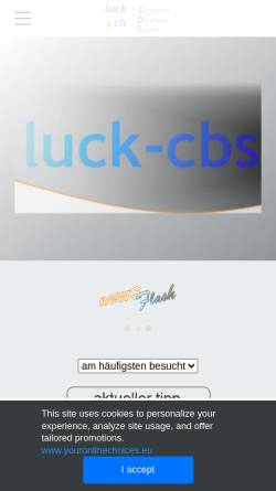 Vorschau der mobilen Webseite www.luck-cbs.ch, Luck-cbs.ch