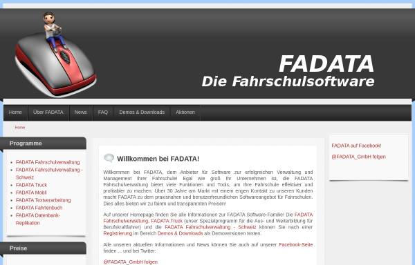 Vorschau von www.fadata.de, Fadata