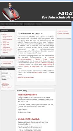 Vorschau der mobilen Webseite www.fadata.de, Fadata