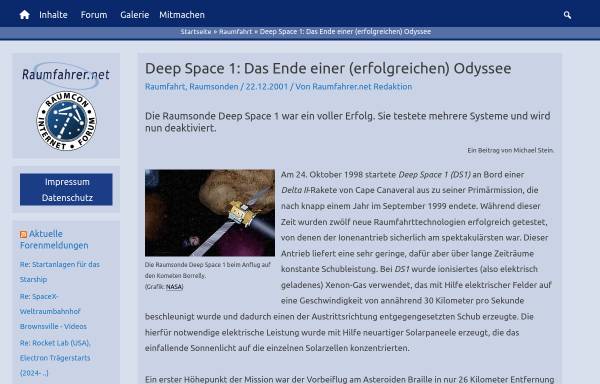 Vorschau von www.raumfahrer.net, Deep Space 1