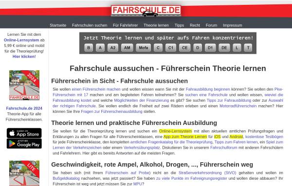 Vorschau von www.fahrschule.de, Fahrschule.de Internetdienste GmbH