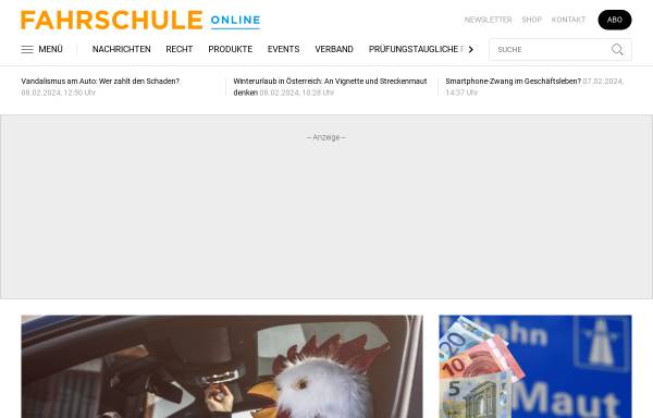 Vorschau von www.fahrschule-online.de, Springer Transport Media GmbH