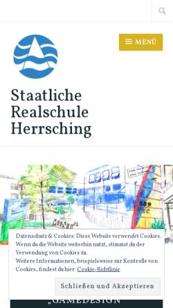 Vorschau der mobilen Webseite www.rs-herrsching.de, Realschule Herrsching