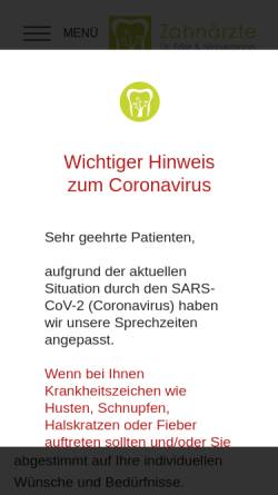 Vorschau der mobilen Webseite www.zahnarztpraxis-erler.de, Zahnarztpraxis Alexander Erler