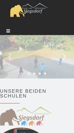 Vorschau der mobilen Webseite www.gms-siegsdorf.de, Volksschule Siegsdorf