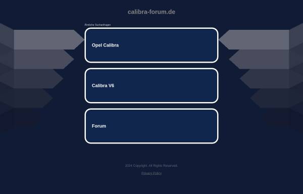 Vorschau von www.calibra-forum.de, Calibra-Forum.de