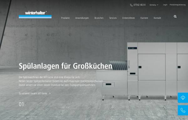 Vorschau von www.winterhalter.de, Winterhalter Gastronom GmbH