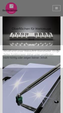 Vorschau der mobilen Webseite www.bestenlehrer.de, Bestenlehrer GmbH