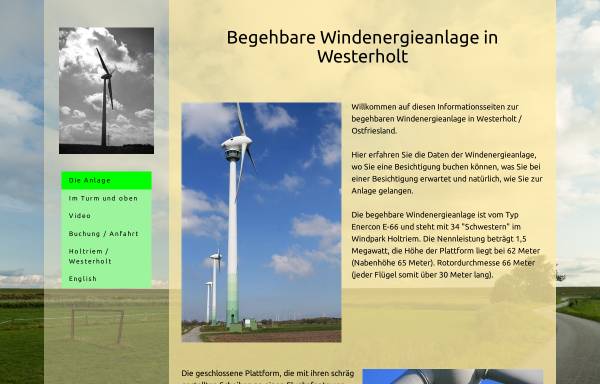 Begehbare Windenergieanlage Westerholt