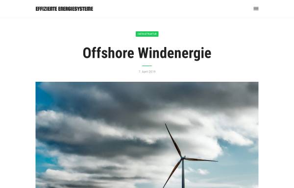 Vorschau von www.effiziente-energiesysteme.de, Offshore-Wind