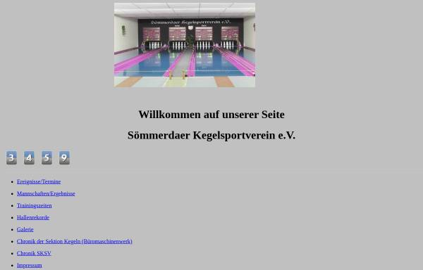 Vorschau von www.soemmerdaer-kegelsportverein.de, Sömmerdaer Kegelsportverein e.V.