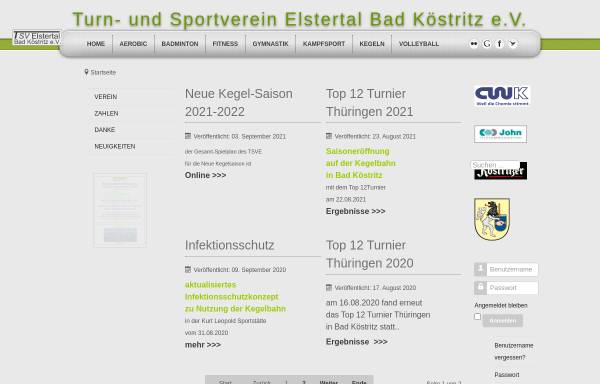 Vorschau von www.sve-bad-koestritz.de, SV Elstertal Bad Köstritz