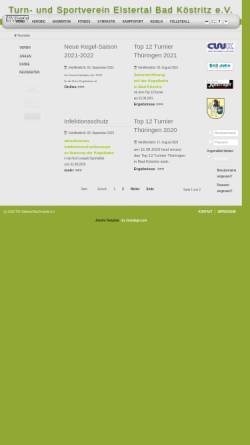 Vorschau der mobilen Webseite www.sve-bad-koestritz.de, SV Elstertal Bad Köstritz