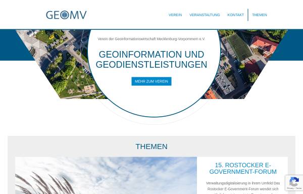 Vorschau von www.geomv.de, GeoMV - Geoinformationswirtschaft Mecklenburg-Vorpommern e.V.