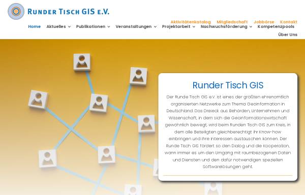 Vorschau von rundertischgis.de, Runder Tisch GIS e.V.