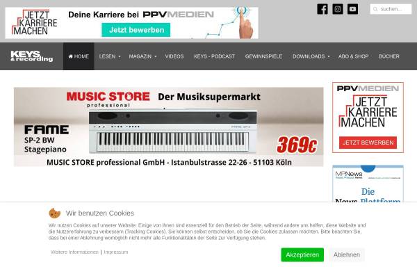 Vorschau von www.keys.de, Keys Online