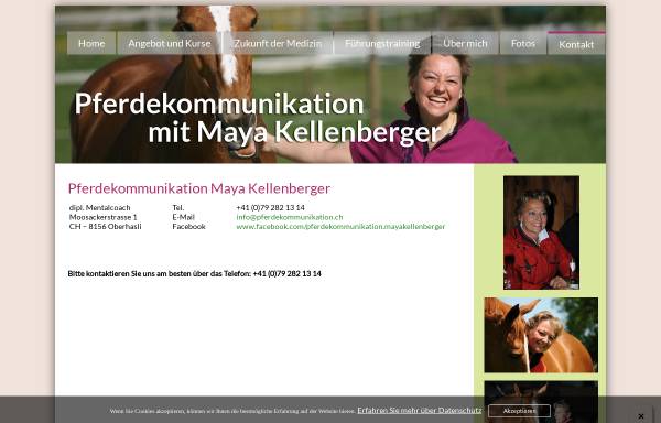 Vorschau von www.pferdekommunikation.ch, Maya Kellenberger