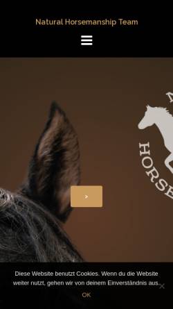 Vorschau der mobilen Webseite nht.cc, Natural Horsemanship Team