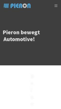 Vorschau der mobilen Webseite www.pieron.de, Pieron GmbH